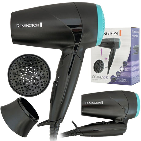 REMINGTON On The Go Compact Dryer 2000W - Al Kabayel Discount CentreREMINGTON On The Go Compact Dryer 2000WPersonal Care & Styling ToolsREMINGTONAl Kabayel Discount Centre