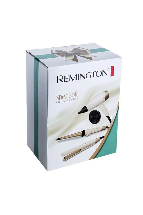 REMINGTON Shea Soft Bundle of 3 (Hair Dryer / Curling Wand / Straightener) - Al Kabayel Discount CentreREMINGTON Shea Soft Bundle of 3 (Hair Dryer / Curling Wand / Straightener)Personal Care & Styling ToolsREMINGTONAl Kabayel Discount Centre