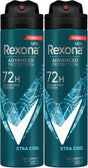 Rexona Men Antiperspirant Deodorant Spray, 72 hour sweat & odor protection, Xtra Cool, with MotionSense technology - 150ML (Pack of 2) - Al Kabayel Discount CentreRexona Men Antiperspirant Deodorant Spray, 72 hour sweat & odor protection, Xtra Cool, with MotionSense technology - 150ML (Pack of 2)Body Mists & SpraysREXONAAl Kabayel Discount Centre