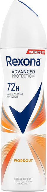 Rexona Women Antiperspirant Deodorant Spray, 72 hour sweat & odor protection HI - Impact Workout, with MotionSense technology - 150ML - Al Kabayel Discount CentreRexona Women Antiperspirant Deodorant Spray, 72 hour sweat & odor protection HI - Impact Workout, with MotionSense technology - 150MLBody Mists & SpraysREXONAAl Kabayel Discount Centre