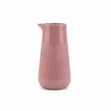 Ribbed Ceramic Pitcher Vase - 25×9 cm - Rose / Sage Green / Beige - Al Kabayel Discount CentreRibbed Ceramic Pitcher Vase - 25×9 cm - Rose / Sage Green / BeigeFlower VaseAKDCAl Kabayel Discount Centre
