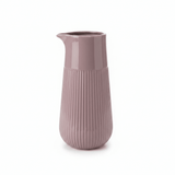 Ribbed Ceramic Pitcher Vase - 28×9cm - Mauve / Dusty Blue - Al Kabayel Discount CentreRibbed Ceramic Pitcher Vase - 28×9cm - Mauve / Dusty BlueFlower VaseAKDCAl Kabayel Discount Centre