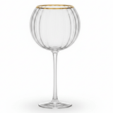 Ribbed Crystal Balloon Goblet with Gold Rim — 250ml - Al Kabayel Discount CentreRibbed Crystal Balloon Goblet with Gold Rim — 250mlTumblersAKDCAl Kabayel Discount Centre
