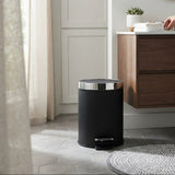 Ribbed Pedal Dustbin with Chrome Lid – 30×25 cm - Navy Blue / Black - Al Kabayel Discount CentreRibbed Pedal Dustbin with Chrome Lid – 30×25 cm - Navy Blue / BlackOrganizers & AccessoriesAKDCAl Kabayel Discount Centre