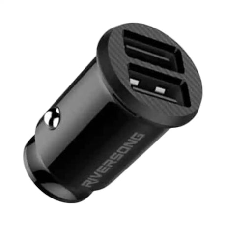 RIVERSONG Safari P2 Carbon USB Car Charger 2.4 Amp with 1 meter Lightning Cable Black - Al Kabayel Discount CentreRIVERSONG Safari P2 Carbon USB Car Charger 2.4 Amp with 1 meter Lightning Cable BlackCords & AdaptersRIVERSONGAl Kabayel Discount Centre
