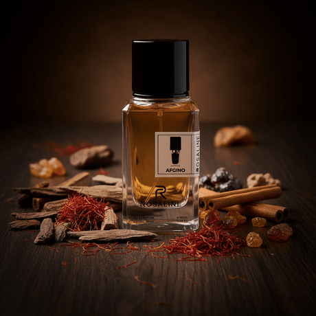 Rosaline Afgino Eau de Parfum 100ml | Luxury Unisex Fragrance with Saffron, Oud & Amber | Long-Lasting Natural Spray | Inspired Version | - Al Kabayel Discount CentreRosaline Afgino Eau de Parfum 100ml | Luxury Unisex Fragrance with Saffron, Oud & Amber | Long-Lasting Natural Spray | Inspired Version |PerfumesROSALINEAl Kabayel Discount Centre