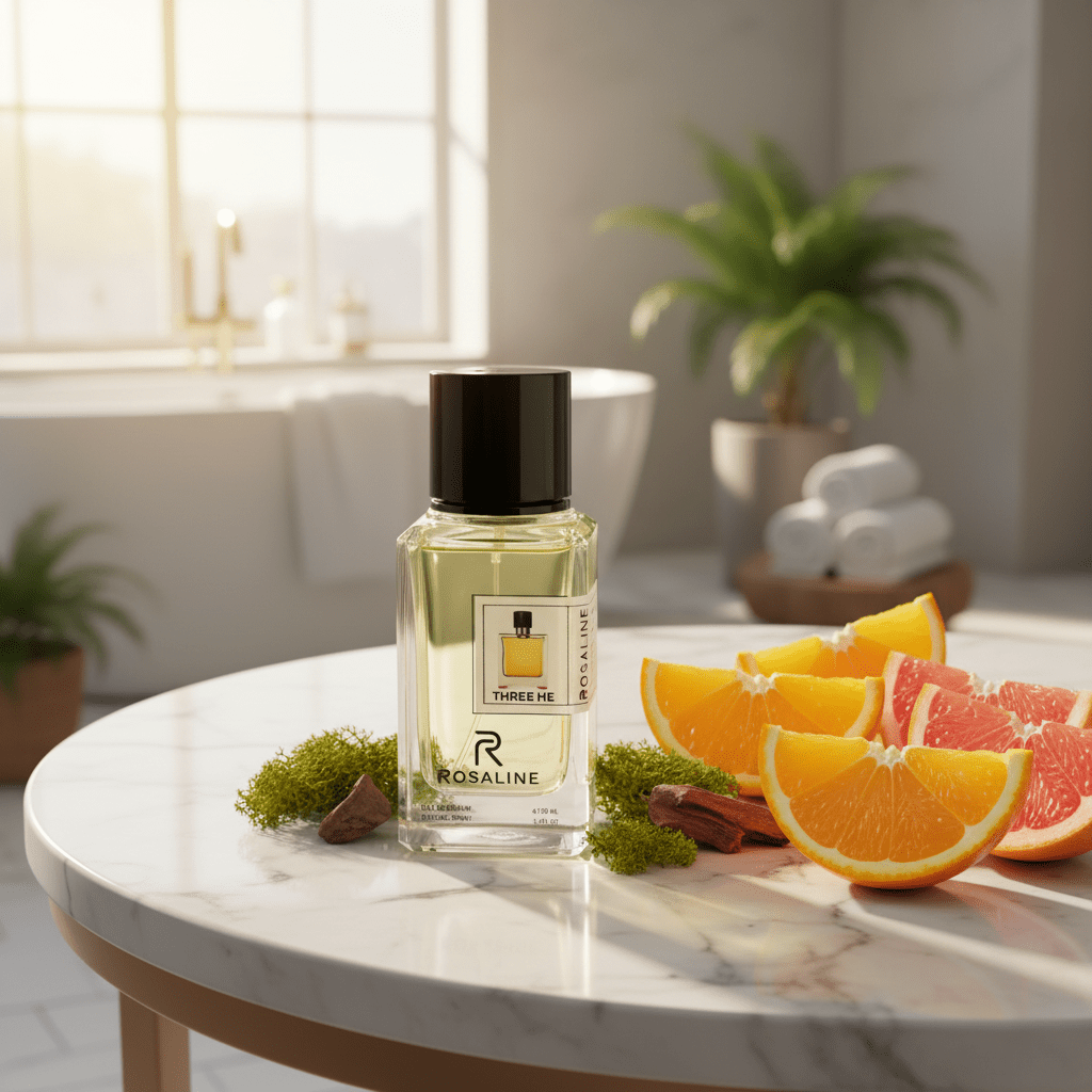 Rosaline Three He Eau de Parfum for Men – 100ml | Long-Lasting Woody Citrus Fragrance | Natural Spray | Inspired Version | - Al Kabayel Discount CentreRosaline Three He Eau de Parfum for Men – 100ml | Long-Lasting Woody Citrus Fragrance | Natural Spray | Inspired Version |PerfumesROSALINEAl Kabayel Discount Centre