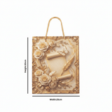 Rose & Butterfly Design Gold Baroque Paper Gift Bag - 30×25cm - Al Kabayel Discount CentreRose & Butterfly Design Gold Baroque Paper Gift Bag - 30×25cmPacking & Wrapping SuppliesAKDCAl Kabayel Discount Centre