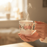 Rose Garden Ceramic Mug — 300ml | White & Pink Floral Drinkware - Al Kabayel Discount CentreRose Garden Ceramic Mug — 300ml | White & Pink Floral DrinkwareMugsAKDCAl Kabayel Discount Centre