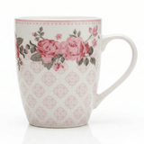 Rose Garden Ceramic Mug — 300ml | White & Pink Floral Drinkware - Al Kabayel Discount CentreRose Garden Ceramic Mug — 300ml | White & Pink Floral DrinkwareMugsAKDCAl Kabayel Discount Centre