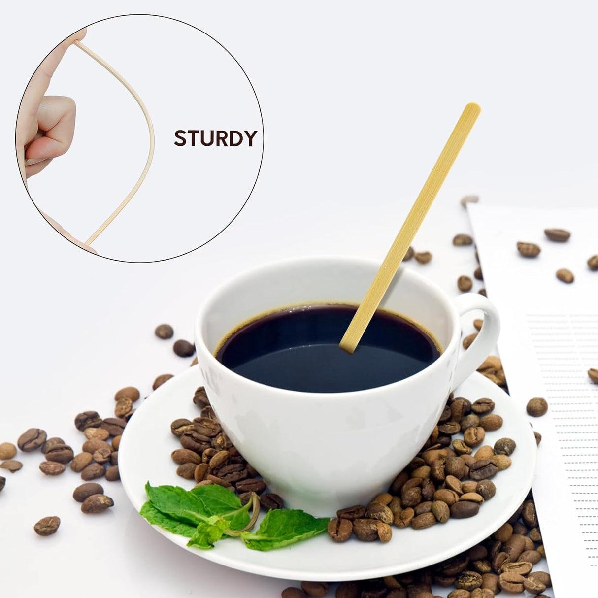 ROSY MOMENT 100pcs Disposable Wooden Coffee Stick 140mm*5mm*1mm - Al Kabayel Discount CentreROSY MOMENT 100pcs Disposable Wooden Coffee Stick 140mm*5mm*1mmCookware AccessoriesROSY MOMENTAl Kabayel Discount Centre