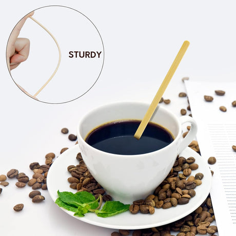 ROSY MOMENT 100pcs Disposable Wooden Coffee Stick 140mm*5mm*1mm - Al Kabayel Discount CentreROSY MOMENT 100pcs Disposable Wooden Coffee Stick 140mm*5mm*1mmCookware AccessoriesROSY MOMENTAl Kabayel Discount Centre