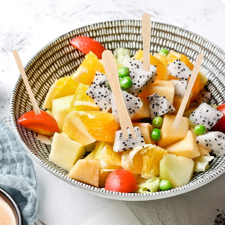 ROSY MOMENT 50pcs Disposable Bamboo Fruit Stick 9cm - Al Kabayel Discount CentreROSY MOMENT 50pcs Disposable Bamboo Fruit Stick 9cmCookware AccessoriesROSY MOMENTAl Kabayel Discount Centre