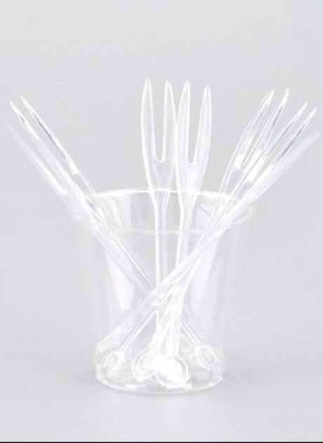 ROSY MOMENT 50pcs Disposable Plastic Fruit Fork 8cm - Al Kabayel Discount CentreROSY MOMENT 50pcs Disposable Plastic Fruit Fork 8cmCookware AccessoriesROSY MOMENTAl Kabayel Discount Centre