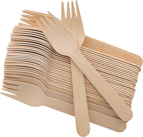 ROSY MOMENT 50pcs Disposable Wooden Fork 16cm - Al Kabayel Discount CentreROSY MOMENT 50pcs Disposable Wooden Fork 16cmCookware AccessoriesROSY MOMENTAl Kabayel Discount Centre