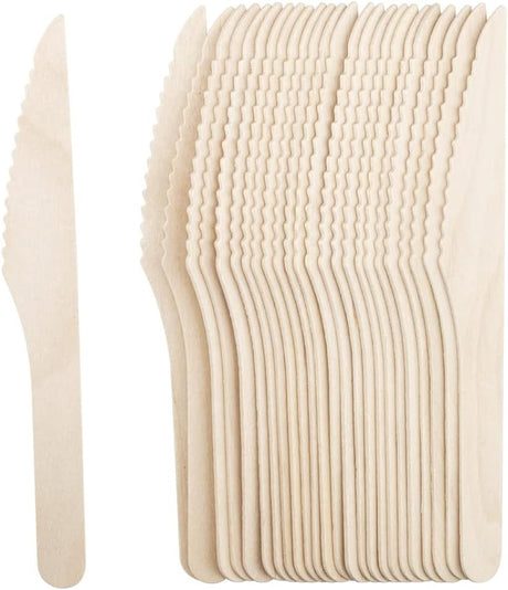 ROSY MOMENT 50pcs Disposable Wooden Knife 16.5cm - Al Kabayel Discount CentreROSY MOMENT 50pcs Disposable Wooden Knife 16.5cmCookware AccessoriesROSY MOMENTAl Kabayel Discount Centre