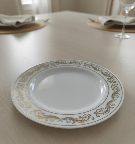 Rosymoment Premium 10" Heavyweight Disposable Plastic Plates – Golden Branches Border, 48g, Set of 10 Premium Decorative Plates - Al Kabayel Discount CentreRosymoment Premium 10" Heavyweight Disposable Plastic Plates – Golden Branches Border, 48g, Set of 10 Premium Decorative PlatesDisposablesROSYMOMENTAl Kabayel Discount Centre