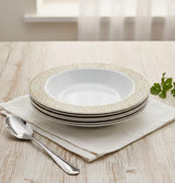 Rosymoment Premium 7.5" Heavyweight Disposable Plastic Bowls – Luxurious Golden Unique Border, 32g, Set of 10 Elegant Dining Pieces - Al Kabayel Discount CentreRosymoment Premium 7.5" Heavyweight Disposable Plastic Bowls – Luxurious Golden Unique Border, 32g, Set of 10 Elegant Dining PiecesDisposablesROSYMOMENTAl Kabayel Discount Centre