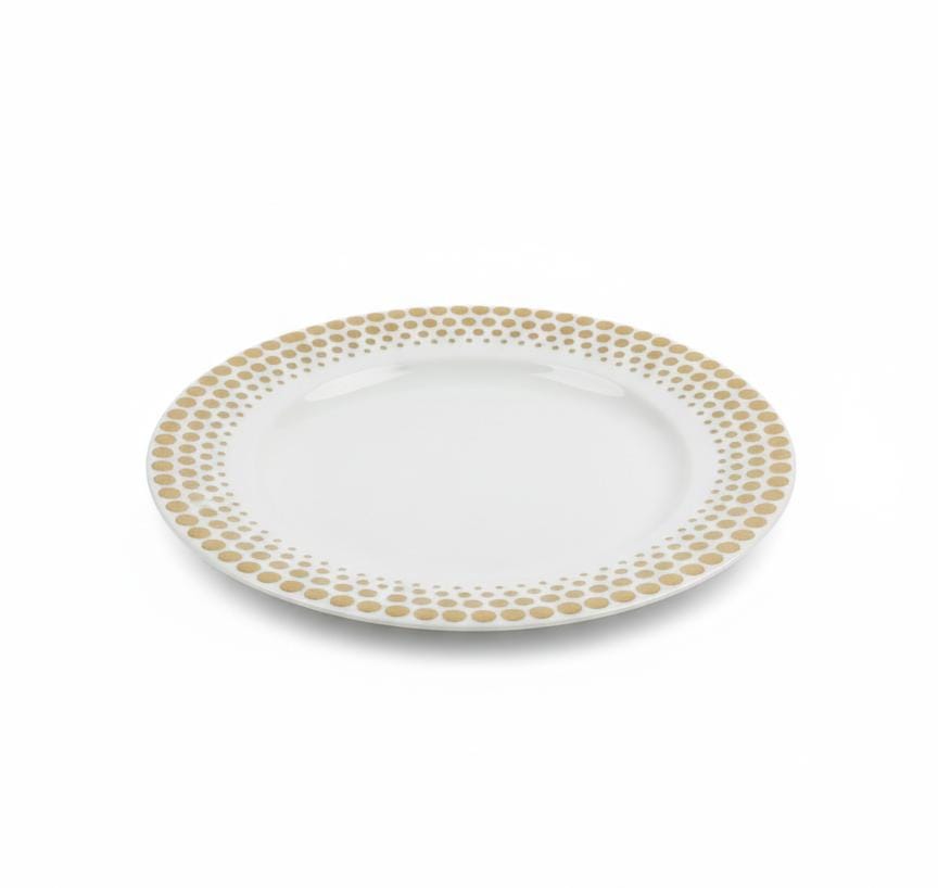 Rosymoment Premium 9" Heavyweight Disposable Plastic Plates – Golden Small Round Border, 35g, Set of 10 Elegant Tableware Plates - Al Kabayel Discount CentreRosymoment Premium 9" Heavyweight Disposable Plastic Plates – Golden Small Round Border, 35g, Set of 10 Elegant Tableware PlatesDisposablesROSYMOMENTAl Kabayel Discount Centre