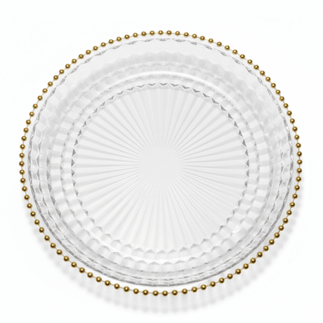 Round Acrylic Serving Tray with Gold Beaded Rim | 33.5 × 47 cm - Al Kabayel Discount CentreRound Acrylic Serving Tray with Gold Beaded Rim | 33.5 × 47 cmServing TraysAKDCAl Kabayel Discount Centre