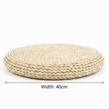 Round Rattan Floor Cushion Natural Seagrass Weave - 45cm / 40cm - Al Kabayel Discount CentreRound Rattan Floor Cushion Natural Seagrass Weave - 45cm / 40cmRattansAKDCAl Kabayel Discount Centre