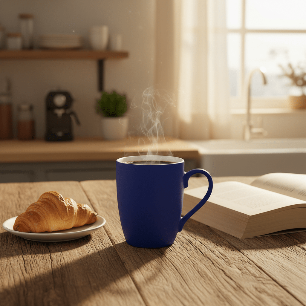Royal Blue Matte Ceramic Coffee Mug – 400ml | Elegant Two - Tone Design - Al Kabayel Discount CentreRoyal Blue Matte Ceramic Coffee Mug – 400ml | Elegant Two - Tone DesignMugsAKDCAl Kabayel Discount Centre