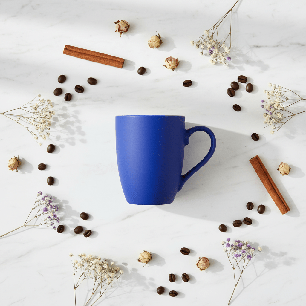 Royal Blue Matte Ceramic Coffee Mug – 400ml | Elegant Two - Tone Design - Al Kabayel Discount CentreRoyal Blue Matte Ceramic Coffee Mug – 400ml | Elegant Two - Tone DesignMugsAKDCAl Kabayel Discount Centre
