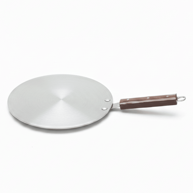Royal Cuisine Heavy - Duty Round Aluminum Tawa Griddle with Heat - Resistant Wooden Handle – 10 Inch - Al Kabayel Discount CentreRoyal Cuisine Heavy - Duty Round Aluminum Tawa Griddle with Heat - Resistant Wooden Handle – 10 InchTawa/GriddlesROYAL CUSINEAl Kabayel Discount Centre
