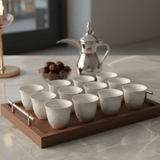 Royal Ford 12pcs White Ceramic Cawa Cup Set with Golden Rim Elegant Luxury Design 80ml Premium Arabic Coffee Cups for Hospitality and Serving Use - Al Kabayel Discount CentreRoyal Ford 12pcs White Ceramic Cawa Cup Set with Golden Rim Elegant Luxury Design 80ml Premium Arabic Coffee Cups for Hospitality and Serving UseTea SetsROYAL FORDAl Kabayel Discount Centre