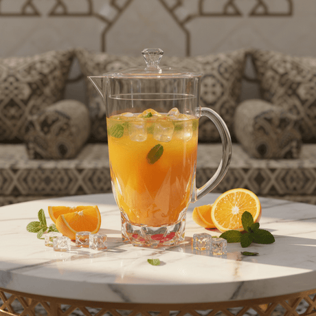 Royal Ford Acrylic Beverage Mug with Lid and Elegant Base Large Capacity Drink Container for Juice Water 2.2 Litre - Al Kabayel Discount CentreRoyal Ford Acrylic Beverage Mug with Lid and Elegant Base Large Capacity Drink Container for Juice Water 2.2 LitreJugsROYAL FORDAl Kabayel Discount Centre