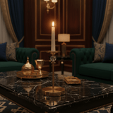 Royal Golden Metal Decorative Candle Holder for Elegant Living Room and Table Styling – 22cm - Al Kabayel Discount CentreRoyal Golden Metal Decorative Candle Holder for Elegant Living Room and Table Styling – 22cmHome Décor AccentsAKDCAl Kabayel Discount Centre