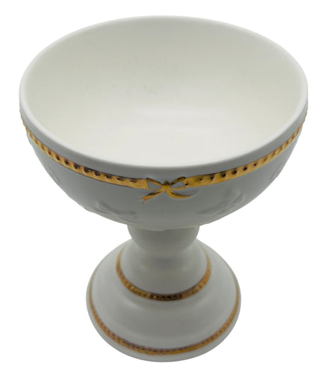 Royal Victoria Ceramic Footed Candy Bowl 13.5cm*16.5cm, White/Gold - Al Kabayel Discount CentreRoyal Victoria Ceramic Footed Candy Bowl 13.5cm*16.5cm, White/GoldCandy ServersROYAL VICTORIAAl Kabayel Discount Centre