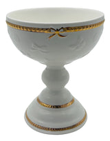 Royal Victoria Ceramic Footed Candy Bowl 13.5cm*16.5cm, White/Gold - Al Kabayel Discount CentreRoyal Victoria Ceramic Footed Candy Bowl 13.5cm*16.5cm, White/GoldCandy ServersROYAL VICTORIAAl Kabayel Discount Centre