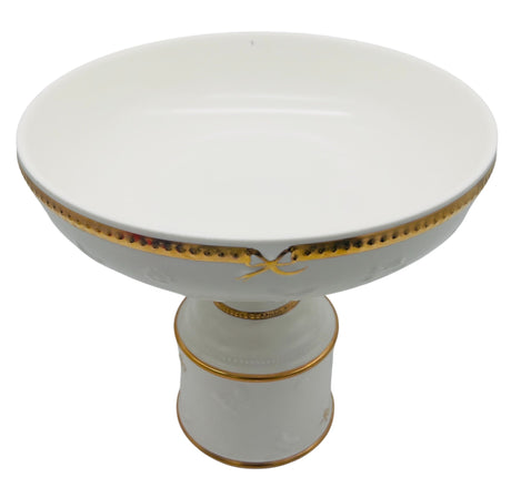 Royal Victoria Ceramic Footed Candy Bowl 28cm*25cm, White/Gold - Al Kabayel Discount CentreRoyal Victoria Ceramic Footed Candy Bowl 28cm*25cm, White/GoldCandy ServersROYAL VICTORIAAl Kabayel Discount Centre