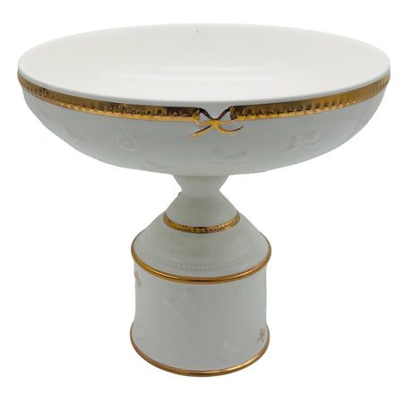 Royal Victoria Ceramic Footed Candy Bowl 28cm*25cm, White/Gold - Al Kabayel Discount CentreRoyal Victoria Ceramic Footed Candy Bowl 28cm*25cm, White/GoldCandy ServersROYAL VICTORIAAl Kabayel Discount Centre