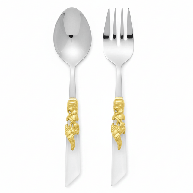 Royal Victoria Elegant Stainless Steel Silver Salad Serving Set (2 pcs) – Classic Stylish Kitchen Utensils 28×30 cm - Al Kabayel Discount CentreRoyal Victoria Elegant Stainless Steel Silver Salad Serving Set (2 pcs) – Classic Stylish Kitchen Utensils 28×30 cmSpatulas And SpoonsROYAL VICTORIAAl Kabayel Discount Centre