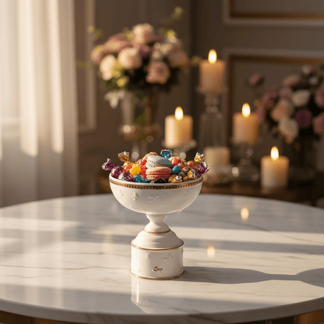 Royal Victoria Elegant White Ceramic Footed Fruit Bowl Decorative Serving Bowl 23×18cm - Al Kabayel Discount CentreRoyal Victoria Elegant White Ceramic Footed Fruit Bowl Decorative Serving Bowl 23×18cmBowlsROYAL VICTORIAAl Kabayel Discount Centre