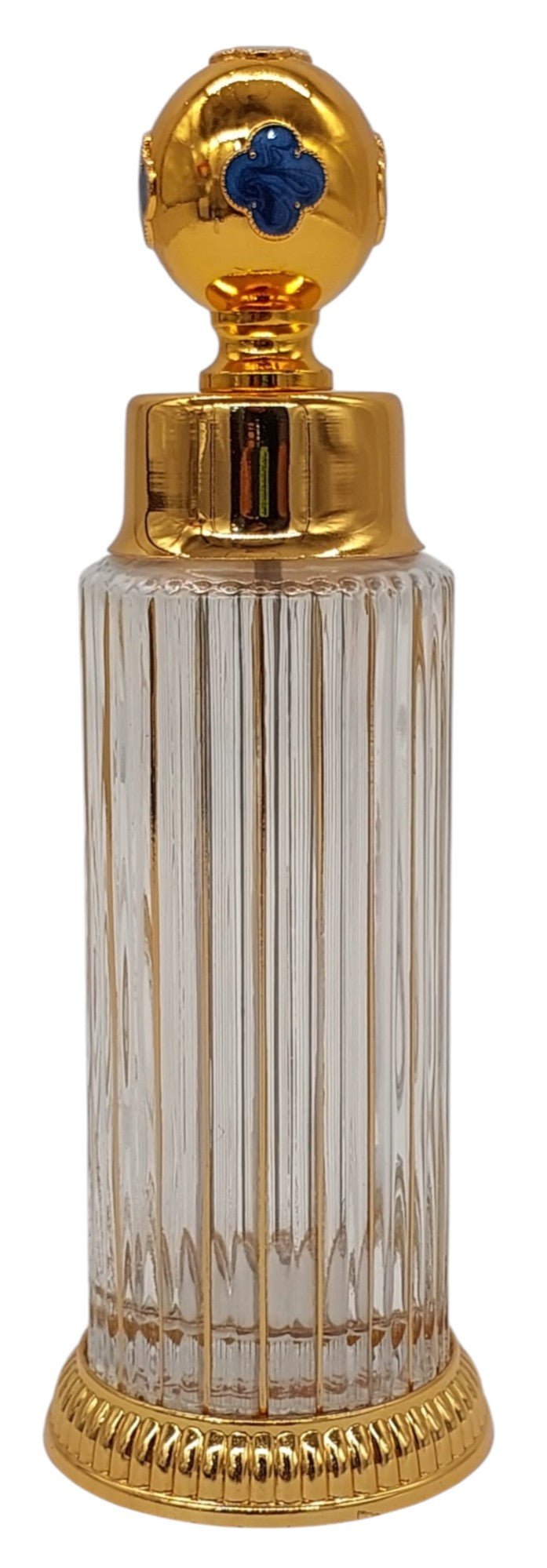 Royal Victoria Glass Perfume Bottle 100ml, Gold/Blue - Al Kabayel Discount CentreRoyal Victoria Glass Perfume Bottle 100ml, Gold/BlueHome Décor AccentsROYAL VICTORIAAl Kabayel Discount Centre