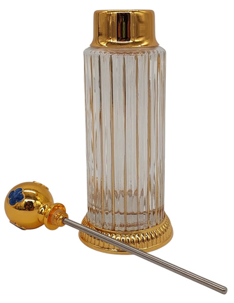 Royal Victoria Glass Perfume Bottle 100ml, Gold/Blue - Al Kabayel Discount CentreRoyal Victoria Glass Perfume Bottle 100ml, Gold/BlueHome Décor AccentsROYAL VICTORIAAl Kabayel Discount Centre