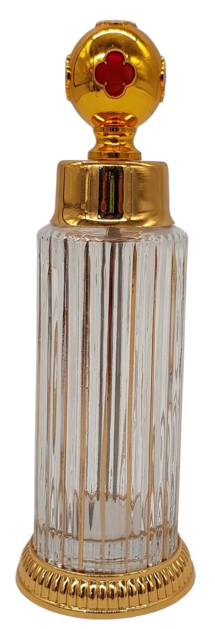 Royal Victoria Glass Perfume Bottle 100ml, Gold/Red - Al Kabayel Discount CentreRoyal Victoria Glass Perfume Bottle 100ml, Gold/RedHome Décor AccentsROYAL VICTORIAAl Kabayel Discount Centre