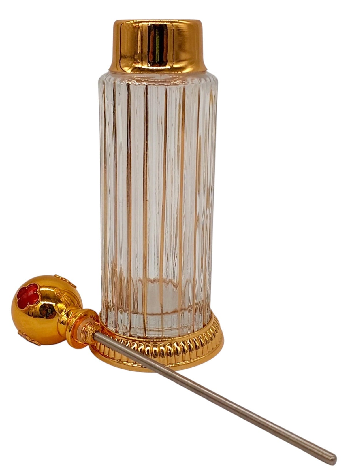 Royal Victoria Glass Perfume Bottle 100ml, Gold/Red - Al Kabayel Discount CentreRoyal Victoria Glass Perfume Bottle 100ml, Gold/RedHome Décor AccentsROYAL VICTORIAAl Kabayel Discount Centre