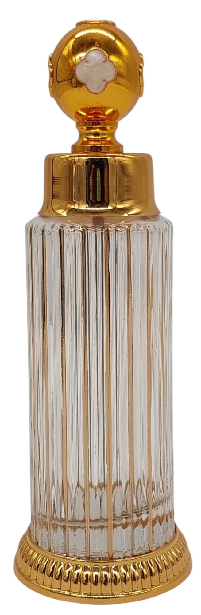 Royal Victoria Glass Perfume Bottle 100ml, Gold/White - Al Kabayel Discount CentreRoyal Victoria Glass Perfume Bottle 100ml, Gold/WhiteHome Décor AccentsROYAL VICTORIAAl Kabayel Discount Centre