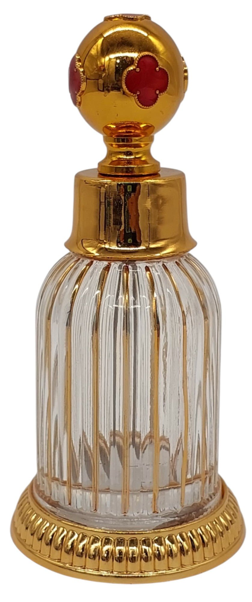 Royal Victoria Glass Perfume Bottle 75ml, Gold/Red - Al Kabayel Discount CentreRoyal Victoria Glass Perfume Bottle 75ml, Gold/RedHome Décor AccentsROYAL VICTORIAAl Kabayel Discount Centre