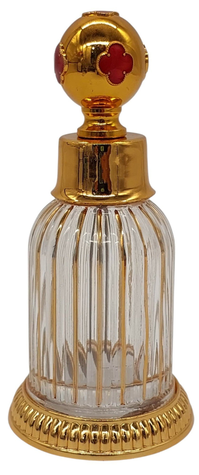 Royal Victoria Glass Perfume Bottle 75ml, Gold/Red - Al Kabayel Discount CentreRoyal Victoria Glass Perfume Bottle 75ml, Gold/RedHome Décor AccentsROYAL VICTORIAAl Kabayel Discount Centre