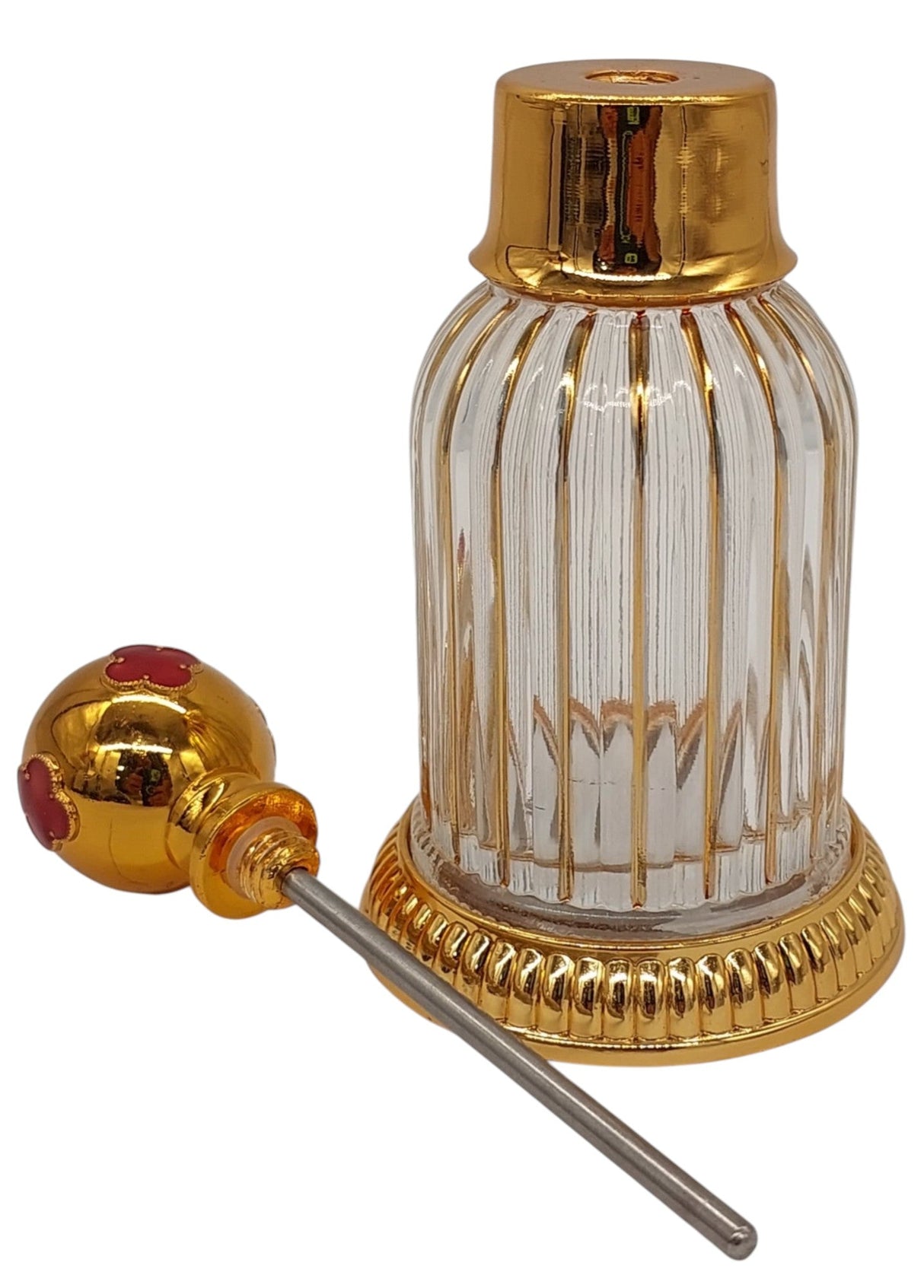 Royal Victoria Glass Perfume Bottle 75ml, Gold/Red - Al Kabayel Discount CentreRoyal Victoria Glass Perfume Bottle 75ml, Gold/RedHome Décor AccentsROYAL VICTORIAAl Kabayel Discount Centre