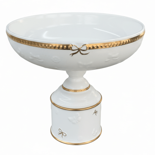 Royal Victoria Grand White Ceramic Footed Fruit Bowl Large Decorative Serving Bowl 28×28cm - Al Kabayel Discount CentreRoyal Victoria Grand White Ceramic Footed Fruit Bowl Large Decorative Serving Bowl 28×28cmBowlsROYAL VICTORIAAl Kabayel Discount Centre