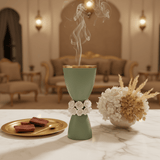 Royal Victoria Green and Gold Ceramic Incense Burner with White Flower Design Premium Decor 23cm - Al Kabayel Discount CentreRoyal Victoria Green and Gold Ceramic Incense Burner with White Flower Design Premium Decor 23cmIncense BurnerROYAL VICTORIAAl Kabayel Discount Centre