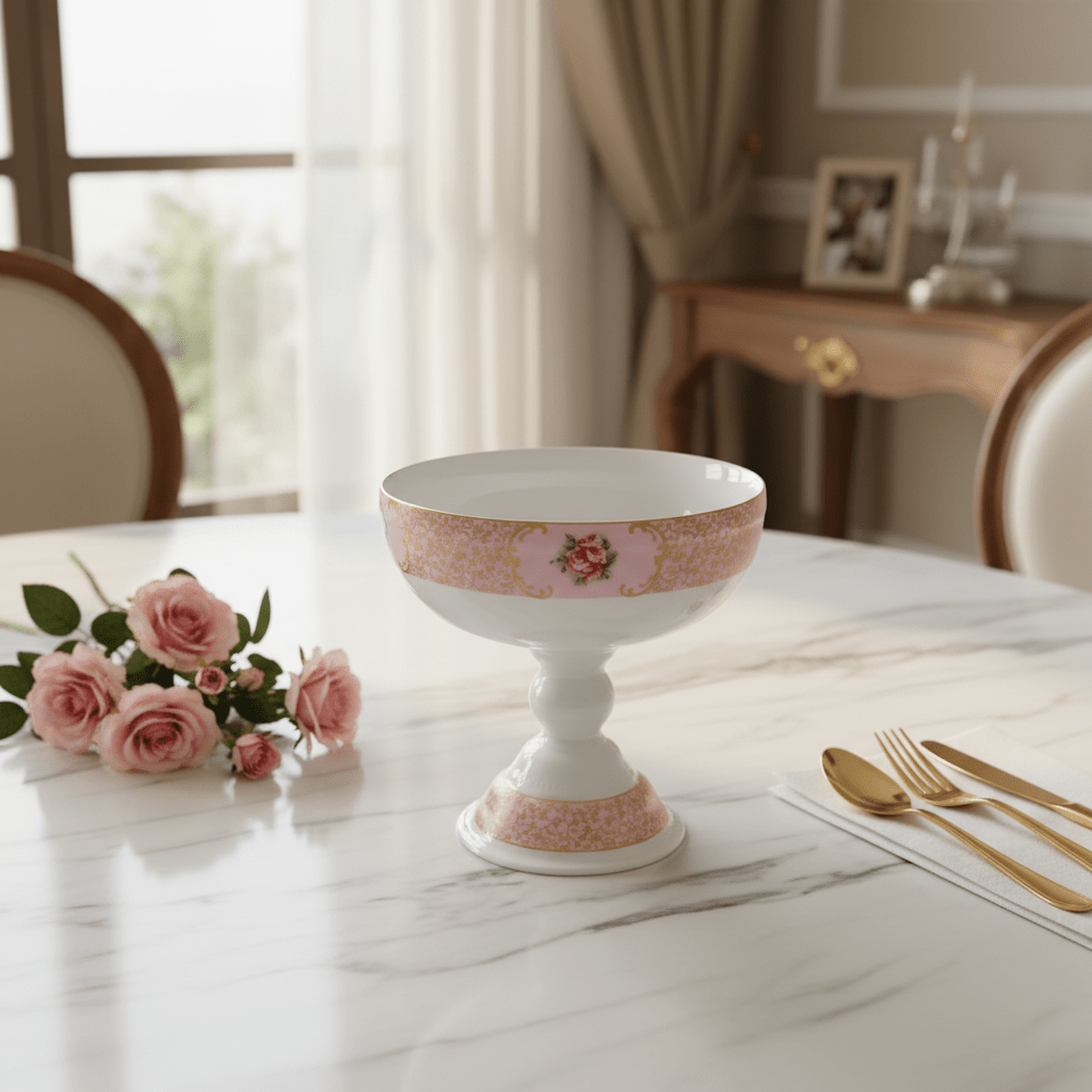 Royal Victoria Pink Ceramic Fruit Bowl 18×24 cm Elegant Serving Bowl for Fruits & Table Display - Al Kabayel Discount CentreRoyal Victoria Pink Ceramic Fruit Bowl 18×24 cm Elegant Serving Bowl for Fruits & Table DisplayServing TraysROYAL VICTORIAAl Kabayel Discount Centre