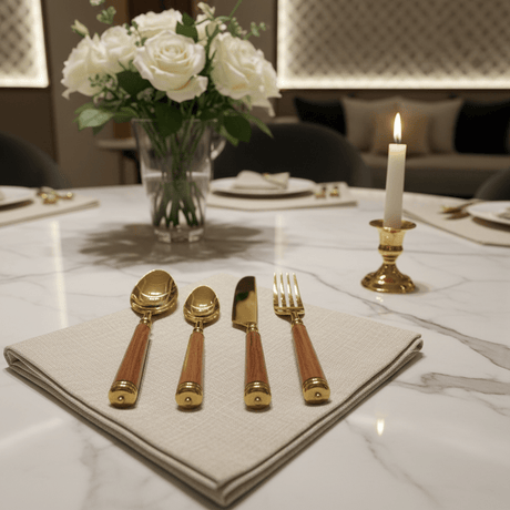 Royal Victoria Premium Gold & Brown 24 - Piece Cutlery Set for Elegant Dining Experience - Al Kabayel Discount CentreRoyal Victoria Premium Gold & Brown 24 - Piece Cutlery Set for Elegant Dining ExperienceSpatulas And SpoonsROYAL VICTORIAAl Kabayel Discount Centre