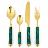 Royal Victoria Premium Gold & Green 24 - Piece Cutlery Set for Fine Dining (Knife, Spoon, Fork & Teaspoon) - Al Kabayel Discount CentreRoyal Victoria Premium Gold & Green 24 - Piece Cutlery Set for Fine Dining (Knife, Spoon, Fork & Teaspoon)Spatulas And SpoonsROYAL VICTORIAAl Kabayel Discount Centre